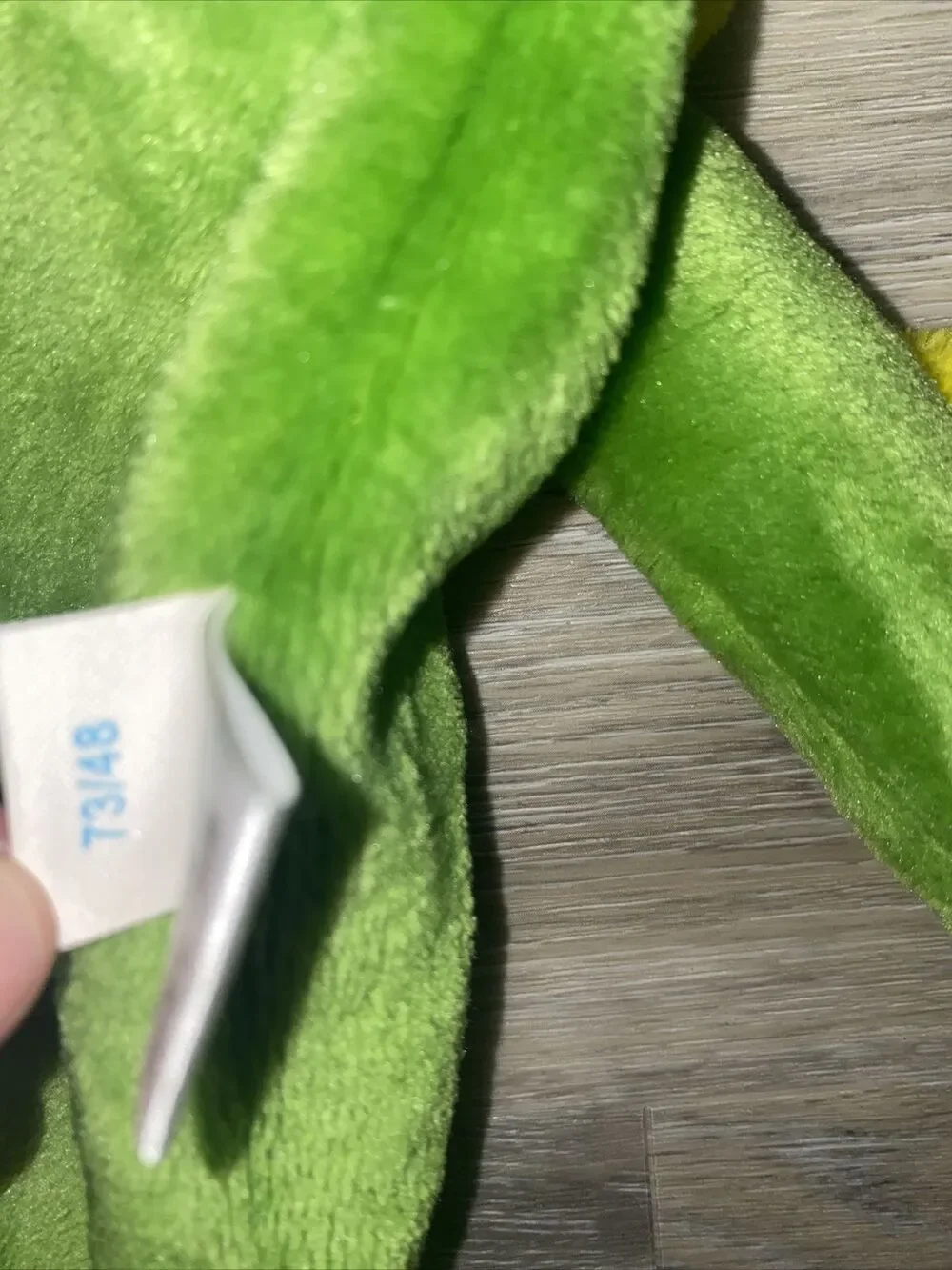 Baby/Toddler Green Dinosaur Costume Hooded Plush Jumpsuit 6-12 Months 73/48